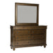 Rustic Traditions King California Sleigh Bed, Dresser & Mirror image