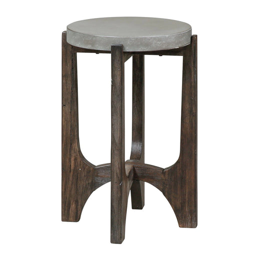 Cascade Chair Side Table in Wire Brush Rustic Brown image