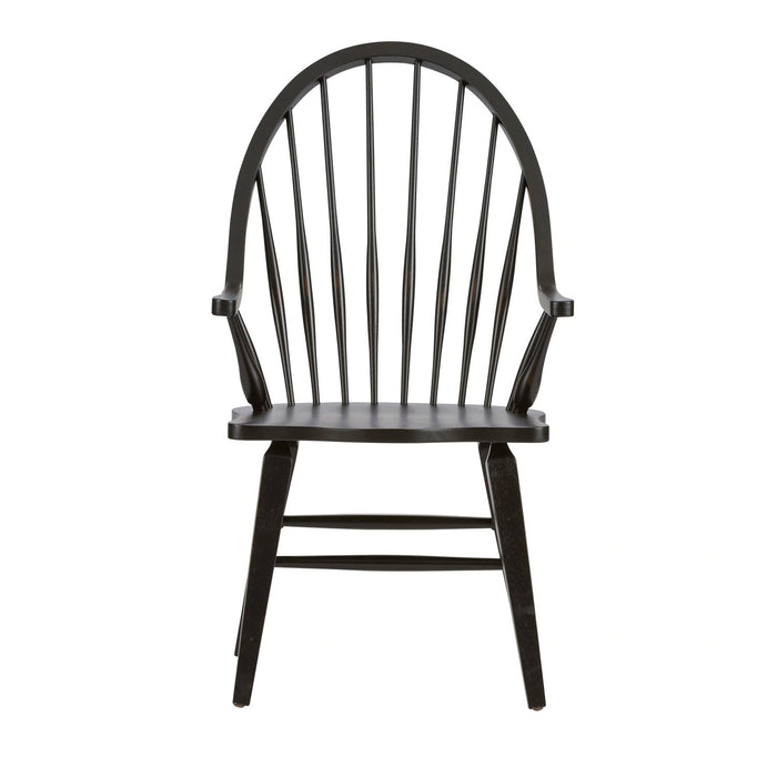 Hearthstone Ridge Windsor Back Arm Chair - Black image