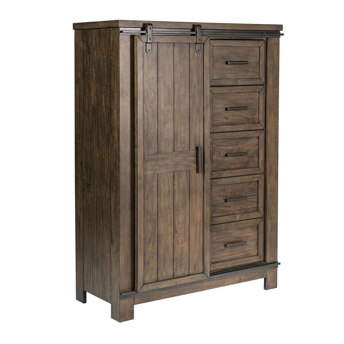 Thornwood Hills Sliding Door Chest in Rock Beaten Gray image