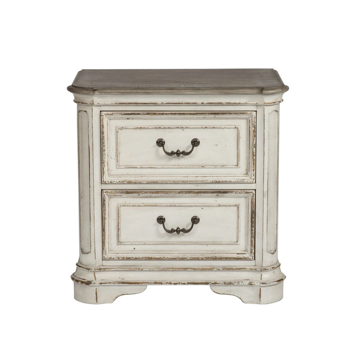 Magnolia Manor King California Upholstered Sleigh Bed, Dresser & Mirror, Night Stand image