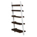 Farmhouse Leaning Bookcase in White/Oak image