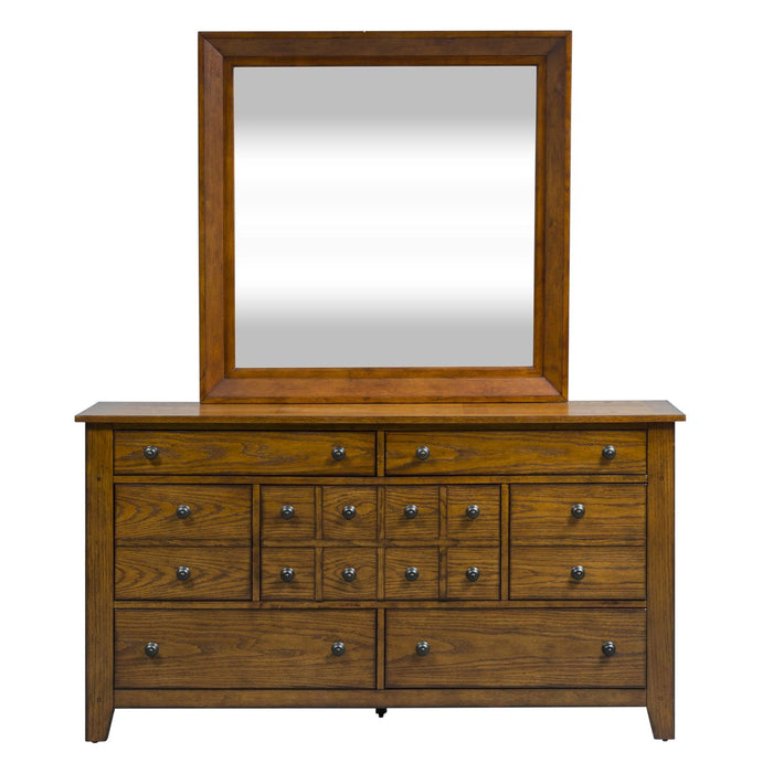 Grandpas Cabin Sleigh Bed, Dresser & Mirror, Chest image