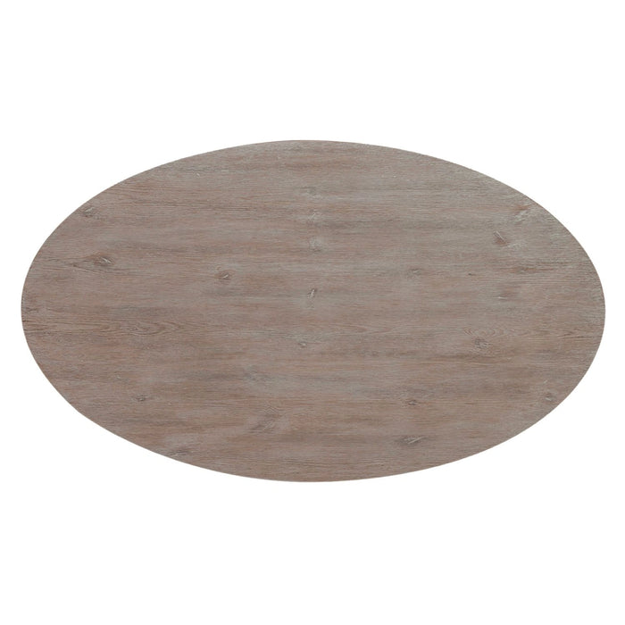 Greystone Mill Oval Cocktail Table in Stone White image