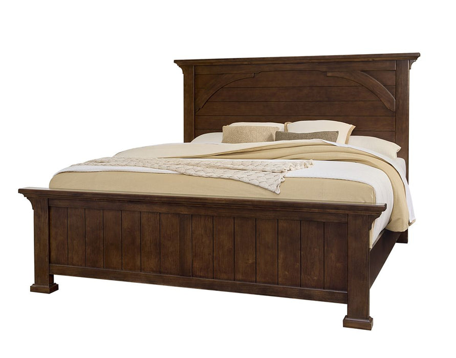 Vaughan Bassett Vista Queen Mansion Bed in Warm Cherry image