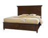 Vaughan Bassett Vista Queen Mansion Storage Bed in Warm Cherry image