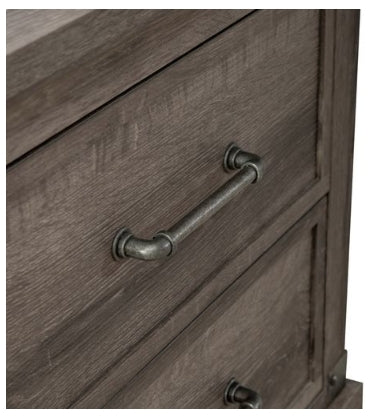 Liberty Furniture Lakeside Haven Nightstand w/ Charging Station in Brownstone